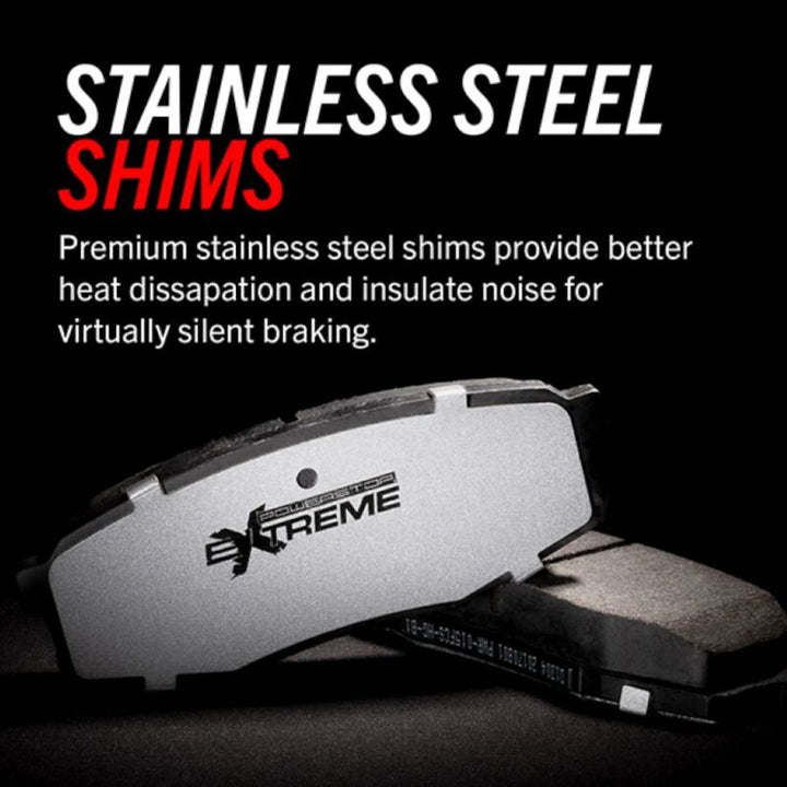 Power Stop 12-19 Chevrolet Silverado 2500 HD Front or Rear Z36 Truck & Tow Brake Pads w/Hardware - Bull Strap