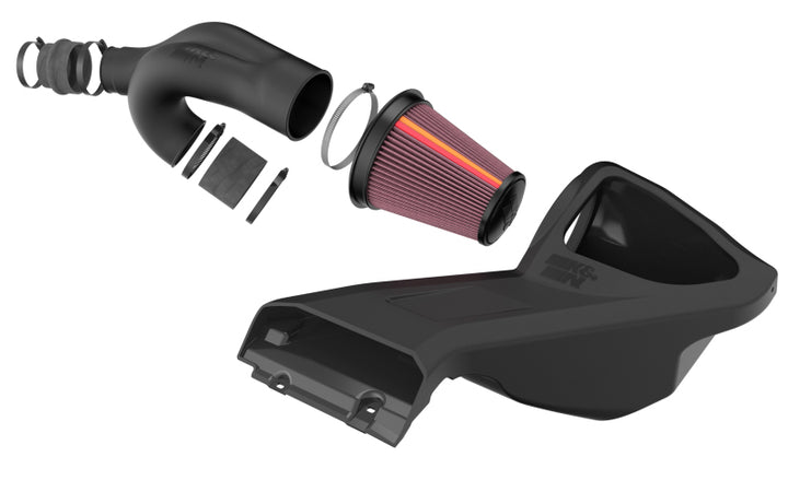 K&N 17-20 Ford F150/Raptor V6 3.5L NextGen Cold Air Intake - Bull Strap