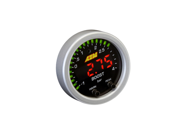 AEM X-Series Boost Pressure -30inHg 60psi Gauge Kit - Bull Strap