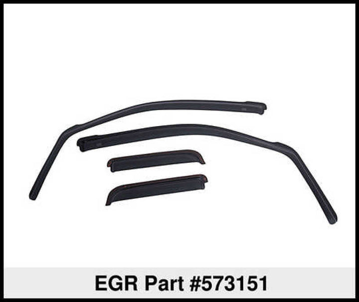 EGR 00+ Ford Excursion In-Channel Window Visors - Set of 4 (573151) - Bull Strap