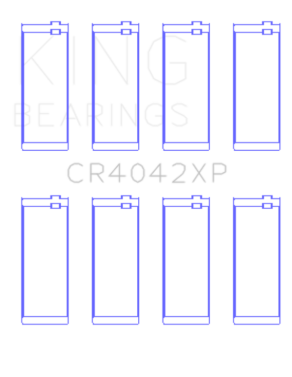 King Engine Bearings BMW M40/M42/M43/M44 1.6L 1.8L 1.9L Performance Rod Bearing Set - Size STD - Bull Strap