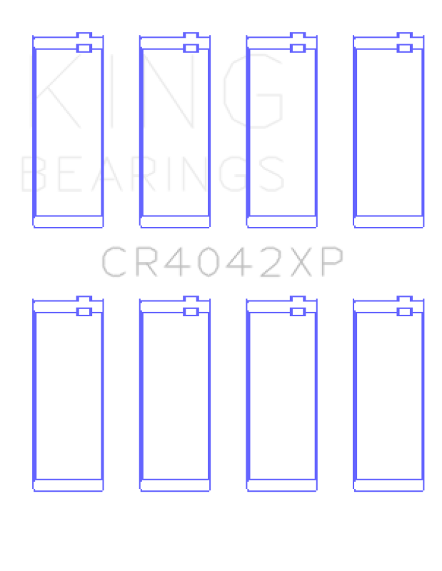 King Engine Bearings BMW M40/M42/M43/M44 1.6L 1.8L 1.9L Performance Rod Bearing Set - Size STD - Bull Strap