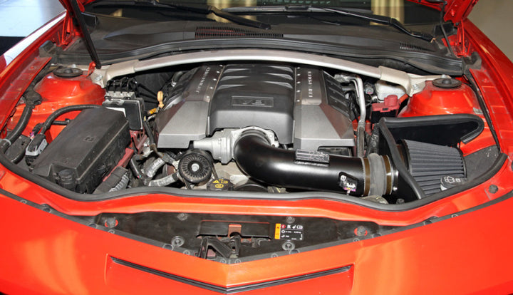 K&N 10-13 Chevy Camaro 6.2L V8 Black Performance Intake Kit - Bull Strap