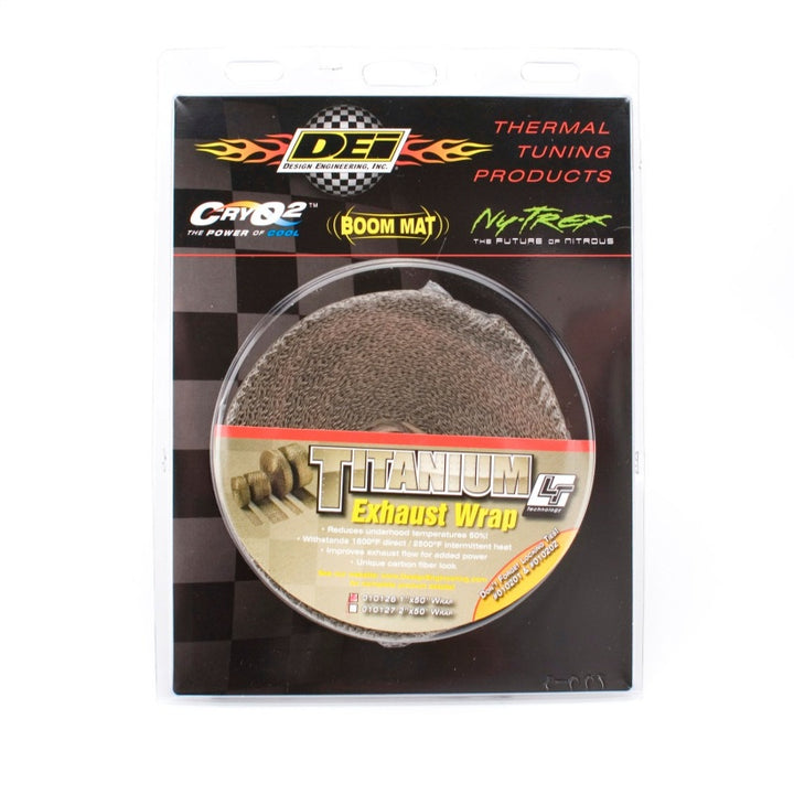 DEI Exhaust Wrap 1in x 50ft - Titanium - Bull Strap
