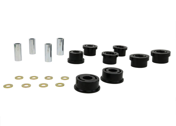 Whiteline Plus 03+ Nissan 350z / Infiniti G35 Traction Control Rear Cradle Bushing Kit - Bull Strap