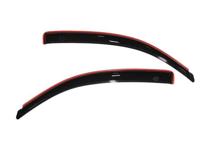 AVS 05-15 Toyota Tacoma Access Cab Ventvisor In-Channel Window Deflectors 2pc - Smoke - Bull Strap