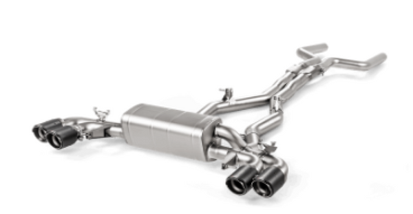 Akrapovic 18+ BMW M5 (F90) Evolution Line Cat Back (Titanium) (Req. Tips) - Bull Strap