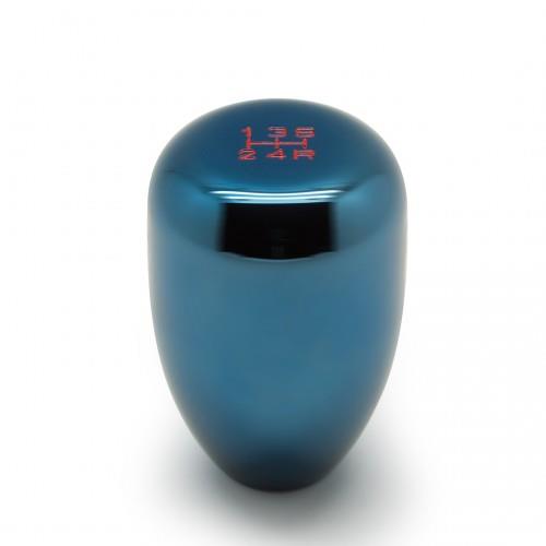 BLOX Racing Limited Series 5-Speed Billet Shift Knob - Electric Blue 10x1.5mm - Bull Strap