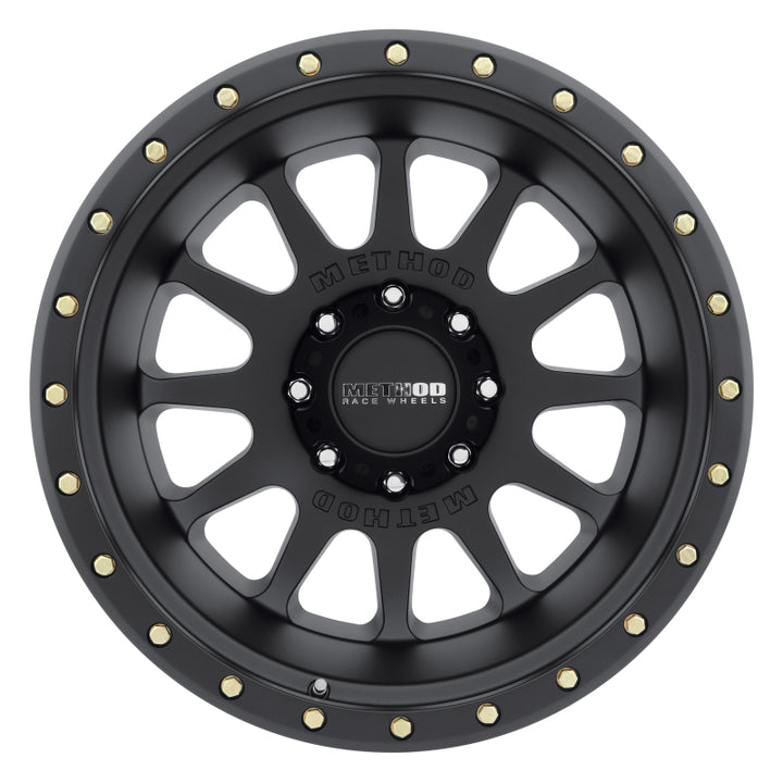 Method MR605 NV 20x10 -24mm Offset 8x170 124.9mm CB Matte Black Wheel - Bull Strap