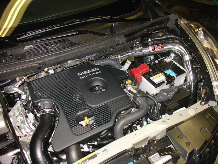 Injen 11-17 Nissan Juke (Including NISMO) 1.6L Turbo Wrinkle Red Short Ram Intake - Bull Strap