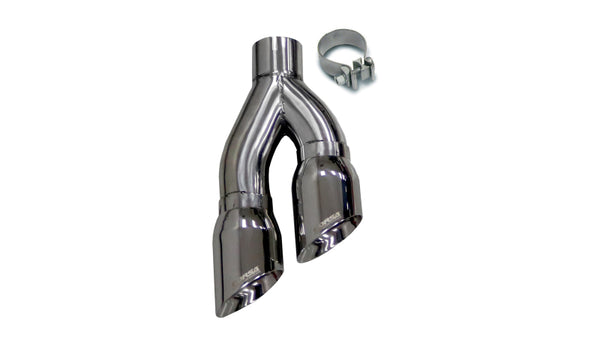 Corsa 2009-2013 Inlet 4in Pro Series Twin Side Swept Exhaust Tip Kit - Bull Strap