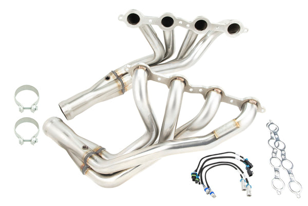 Kooks 05-08 Chevrolet Corvette Base 1-7/8 x 3 Header & Catted X-Pipe Kit - Bull Strap