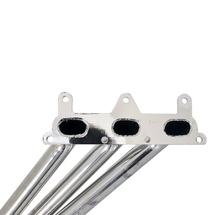 BBK 10-11 Camaro V6 Long Tube Exhaust Headers With Converters - 1-5/8 Chrome - Bull Strap