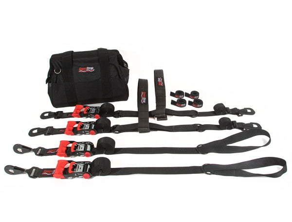 SpeedStrap Ultimate UTV Tire Bonnet Kit - Black - Bull Strap
