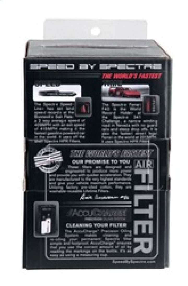 Spectre Adjustable Conical Air Filter 2-1/2in. Tall (Fits 3in. / 3-1/2in. / 4in. Tubes) - Red - Bull Strap