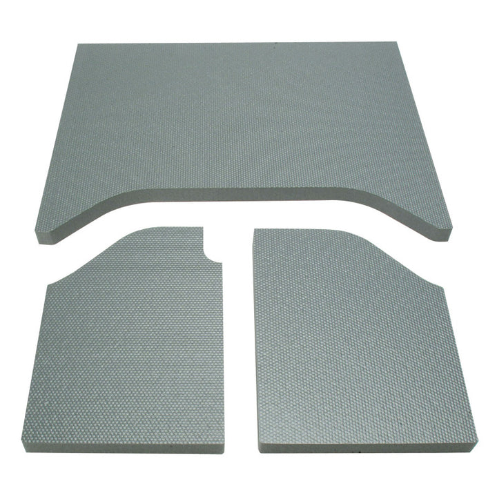 DEI 07-10 Jeep Wrangler JK 2-Door Boom Mat Headliner - 3 Piece - Gray - Bull Strap