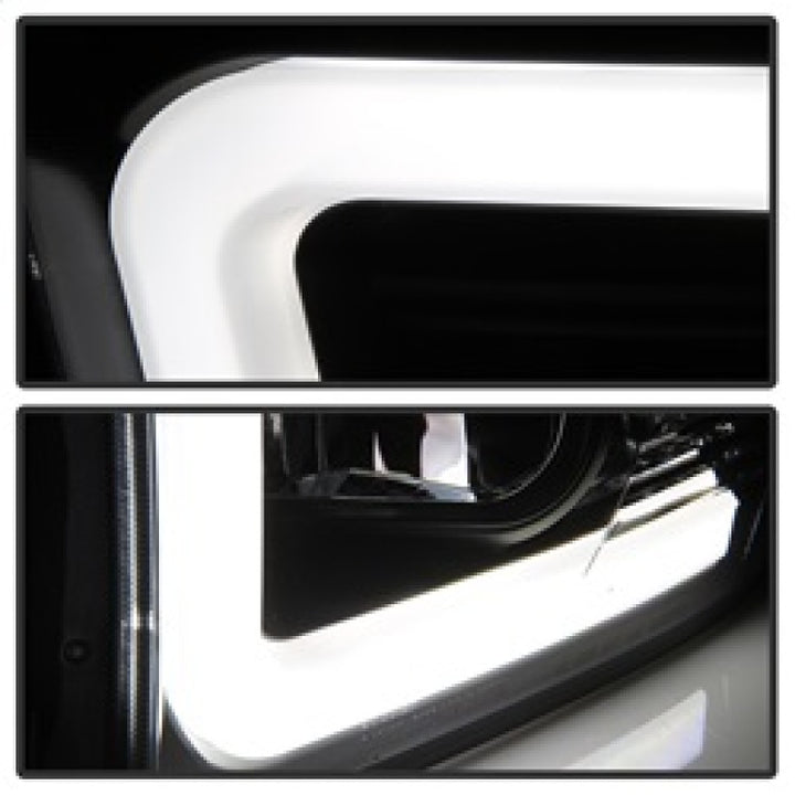 Spyder 09-16 Dodge Ram 1500 Version 2 Headlights Light Bar DRL Black PRO-YD-DR09V2-LBDRL-BK - Bull Strap