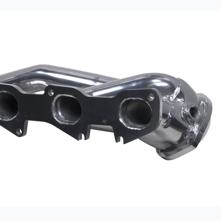 BBK 09-20 Dodge Challenger Hemi 5.7L Shorty Tuned Length Exhaust Headers - 1-3/4in Silver Ceramic - Bull Strap
