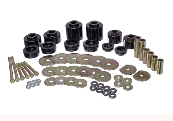 Energy Suspension 1998 Ford F250 Black Body Mount Set - Bull Strap