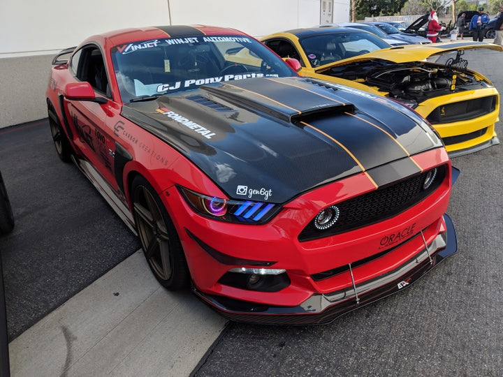 Oracle 15-17 Ford Mustang V6/GT/Shelby Dynamic DRL  w/ Halo Kit - ColorSHIFT - Dynamic - Bull Strap