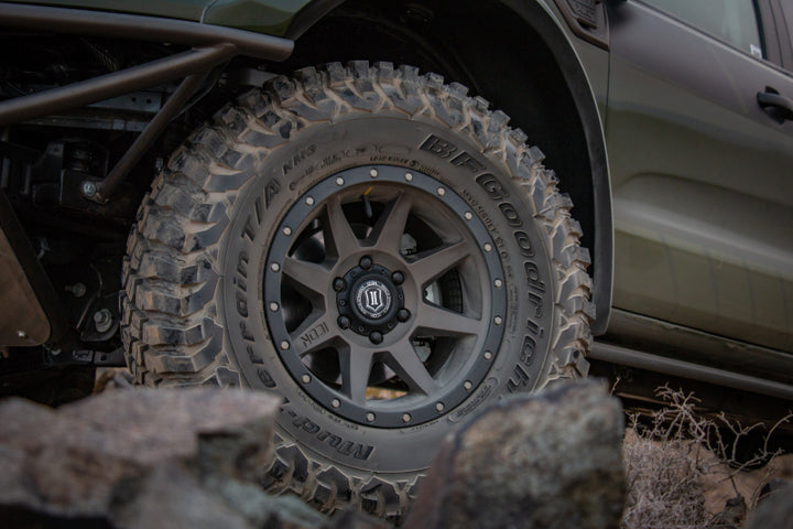 ICON Rebound 17x8.5 6x5.5 25mm Offset 5.75in BS 95.1mm Bore Bronze Wheel - Bull Strap