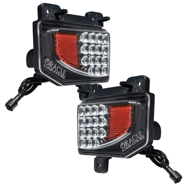 Oracle Jeep Gladiator JT Rear Bumper LED Reverse Lights w/ Plug & Play Harness - 6000K - Bull Strap