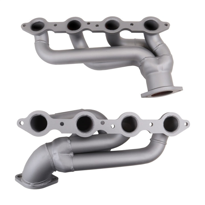 BBK 10-15 Camaro LS3 L99 Shorty Tuned Length Exhaust Headers - 1-3/4 Titanium Ceramic - Bull Strap