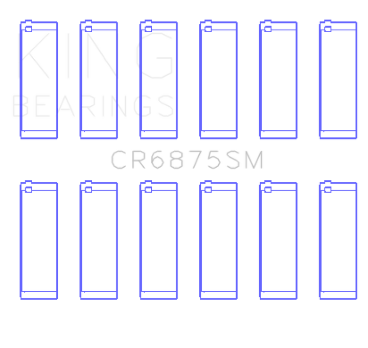 King Engine Bearings BMW N52 B25/B30 & N53 B25/B30 3.0L Connecting Rod Bearing Set - Size STD - Bull Strap