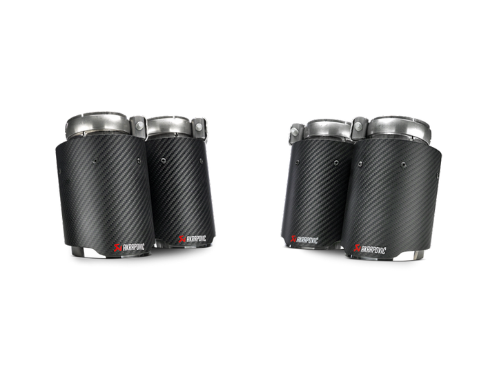 Akrapovic 14-17 BMW M3/M4 (F80/F82) Tail Pipe Set (Carbon) - Bull Strap