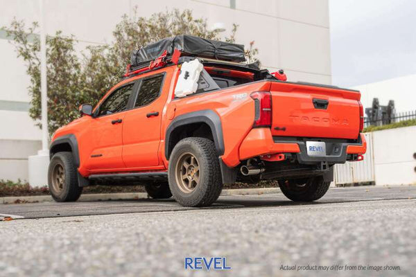 Revel Medallion 24+ Toyota Tacoma SR5 / TRD Offroad Trail Hart 3in Catback Exhaust System - 4in Tip - Bull Strap