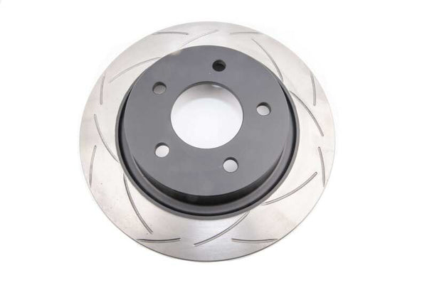 DBA 04-05 Mazda 3 2.3L / 06+ MazdaSpeed3 Rear Slotted Street Series Rotor - Bull Strap