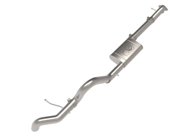 aFe Apollo GT Series 3in 409SS Cat-Back Ford Bronco 2021 L4 2.3L/V6 2.7L - Polished - Bull Strap