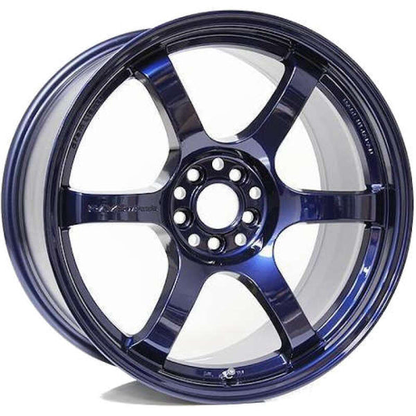 Gram Lights 57DR 18x9.5 +22 5-114.3 Eternal Blue Pearl Wheel (Min Order Qty 20) - Bull Strap