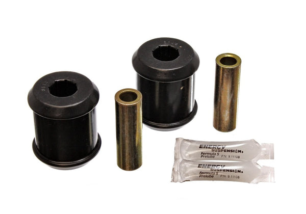 Energy Suspension 03-05 Mitsubishi Lancer EVO 8 Black Rear Trailing Arm Bushing Set - Bull Strap