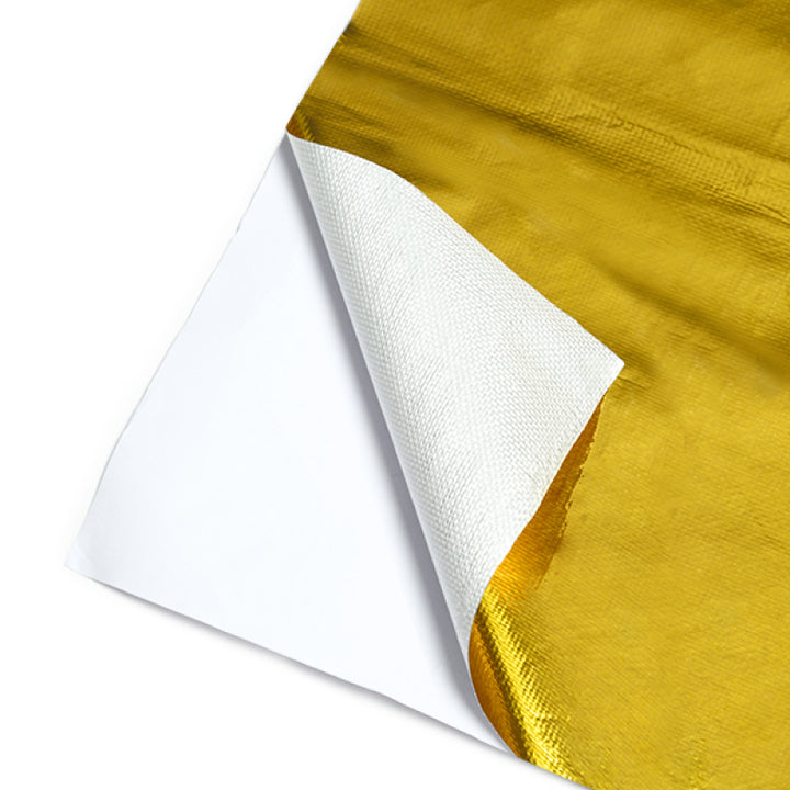 Mishimoto Gold Reflective Barrier w/ Adhesive Backing 24 inches x 24 inches - Bull Strap