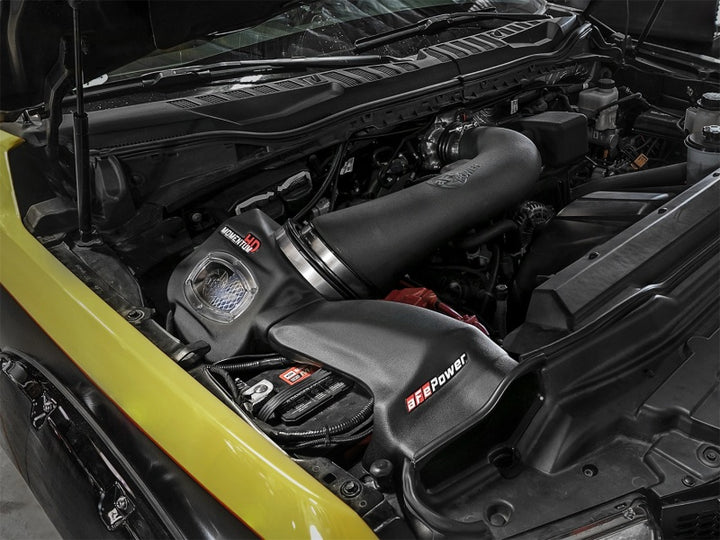 aFe Momentum GT Pro 5R Cold Air Intake System 2017 Ford Superduty V8-6.2L - Bull Strap