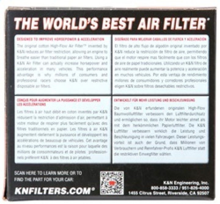 K&N Filter Universal Rubber Filter 2 inch Flange 3 1/8 inch Base, 2 inch Top, 3 inch Height - Bull Strap