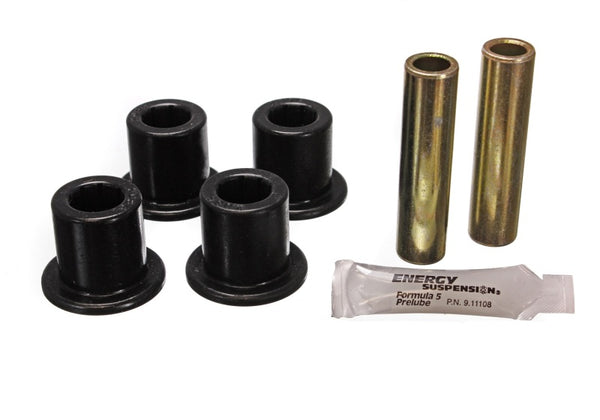 Energy Suspension Jeep Frame Shackle Bushing Set - Black - Bull Strap