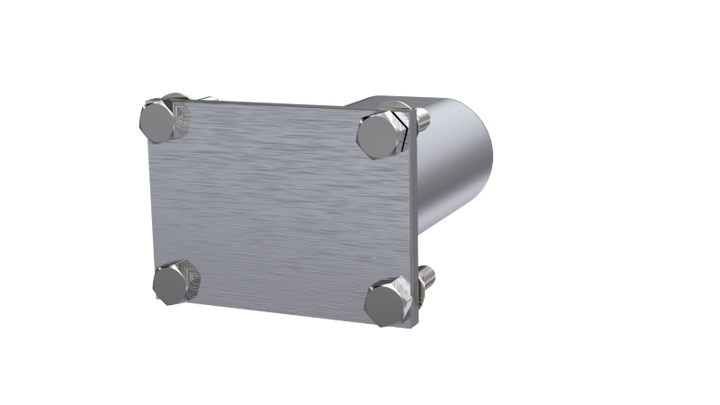 QTP 3in Weld-On QTEC Low Profile Conncetion Oval Tube Kit - Bull Strap