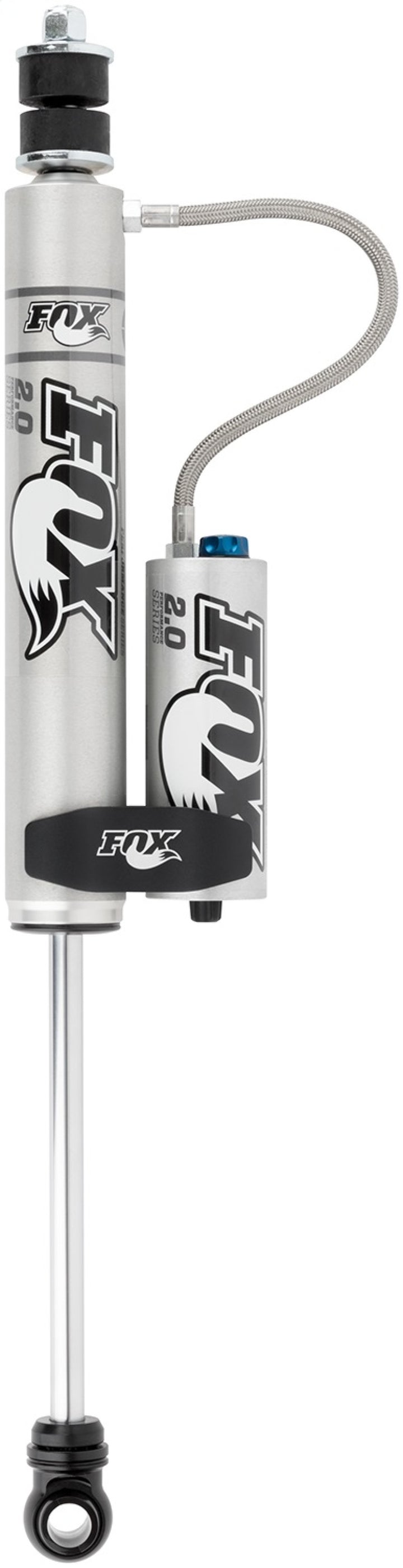 Fox 03+ 4Runner 2.0 Perf Series 9.1in. Smooth Body Remote Res. Rear Shock CD Adjuster / 0-1.5in Lift - Bull Strap