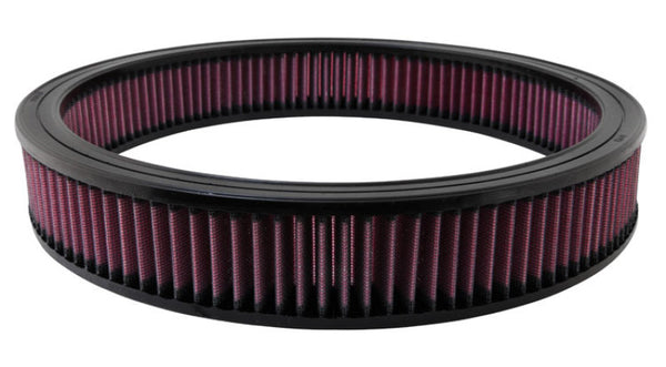 K&N Round Air Filter 14in OD / 12in ID / 2.313in Height - Bull Strap