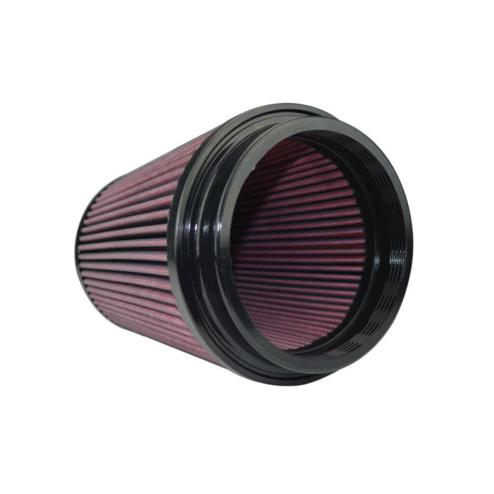 Injen High Performance Air Filter - 5 Black Filter 6 1/2 Base / 8 Tall / 5 1/2 Top - Bull Strap
