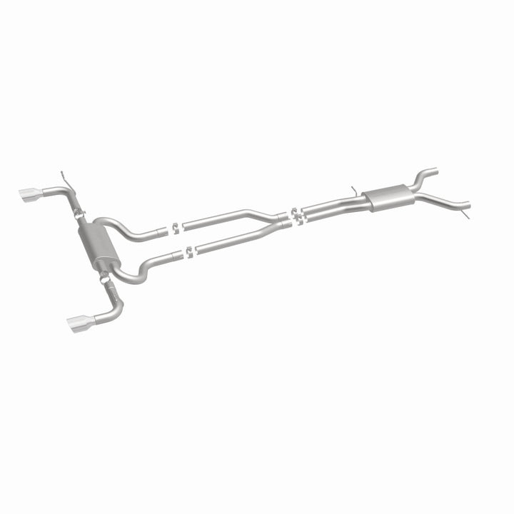 MagnaFlow 07 Audi Q7 V8 4.2L Dual Split Rear Exit Stainless Cat-Back Perf Exhaust - Bull Strap