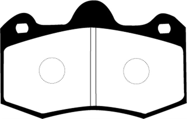 EBC 11+ Mclaren MP4-12C 3.8 Twin Turbo Yellowstuff Rear Brake Pads - Bull Strap