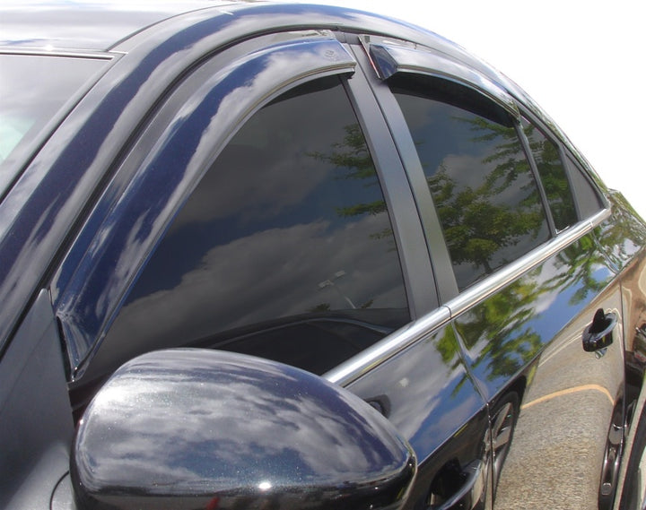AVS 11-15 Chevy Cruze Ventvisor Outside Mount Window Deflectors 4pc - Smoke - Bull Strap