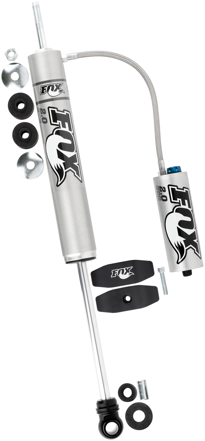 Fox 03+ 4Runner 2.0 Perf Series 9.1in. Smooth Body Remote Res. Rear Shock CD Adjuster / 0-1.5in Lift - Bull Strap