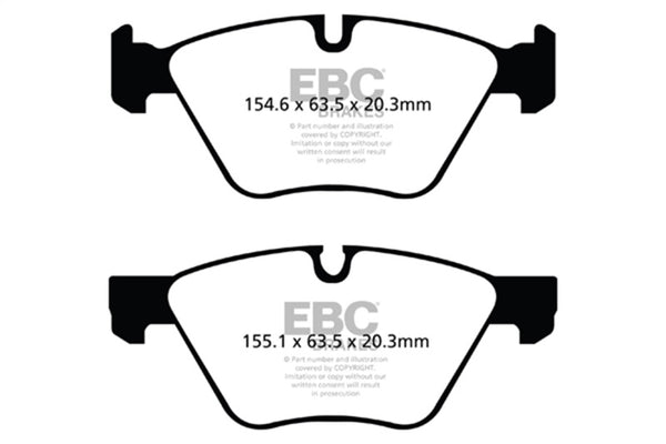 EBC 09+ BMW Z4 3.0 (E89) Redstuff Front Brake Pads - Bull Strap