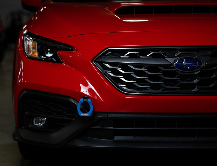 Mishimoto 2022+ Subaru WRX Front Tow Hook Blue - Bull Strap
