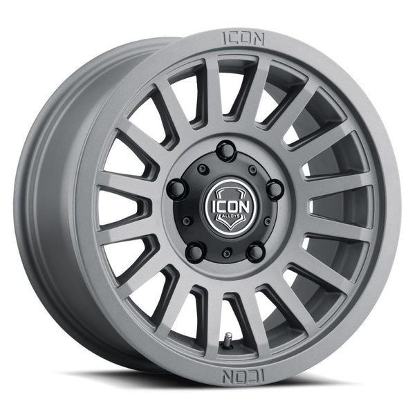 ICON Recon SLX 17x8.5 5x4.5 0mm Offset 4.75in BS 71.5mm Bore Charcoal Wheel - Bull Strap