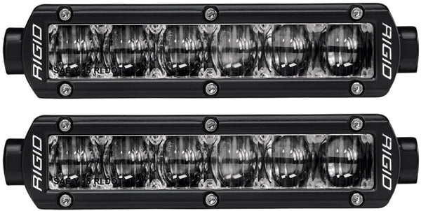 Rigid Industries 6in SR-Series - Fog - White - Bull Strap